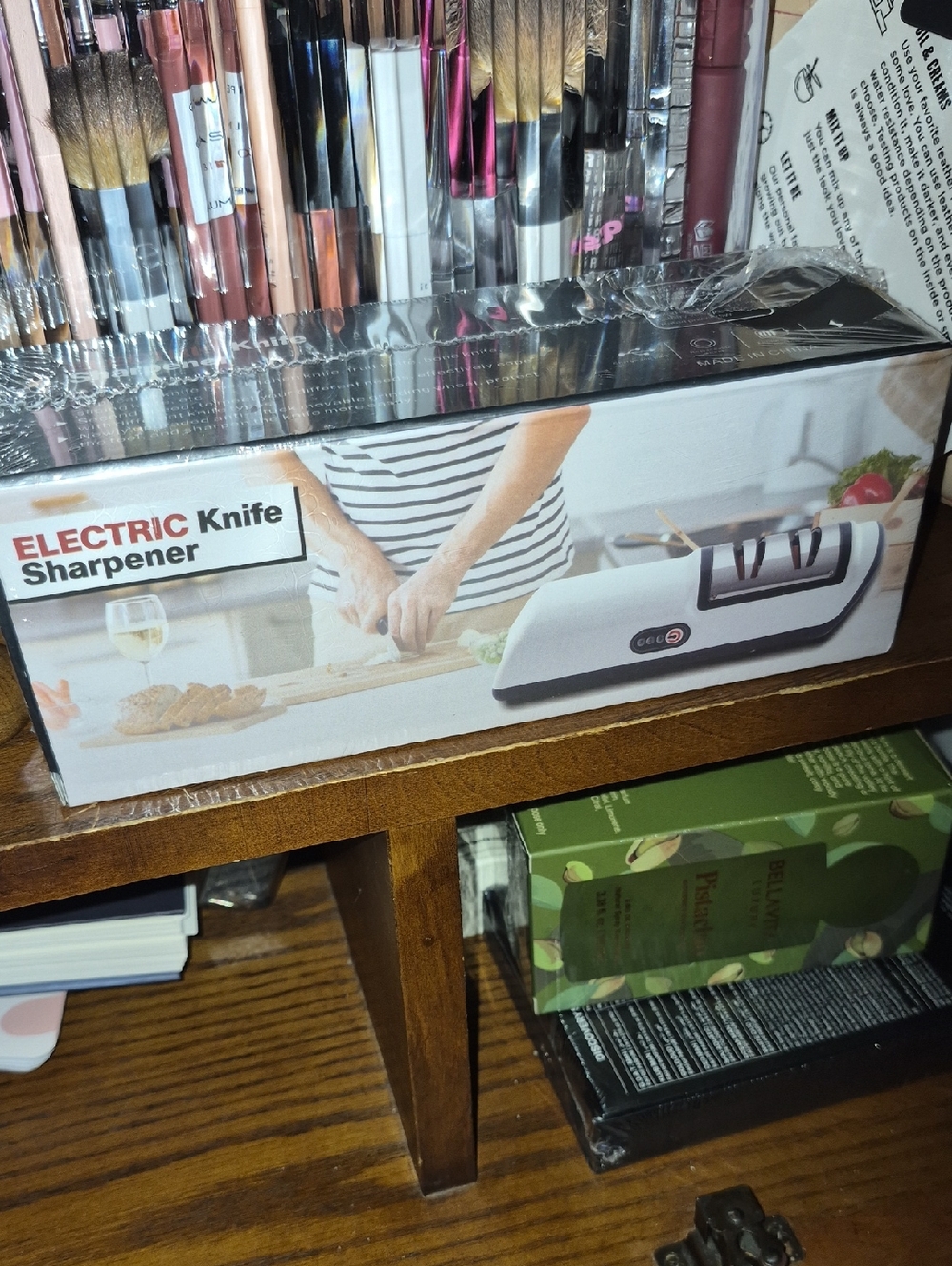 Electric Knife Sharpener - White